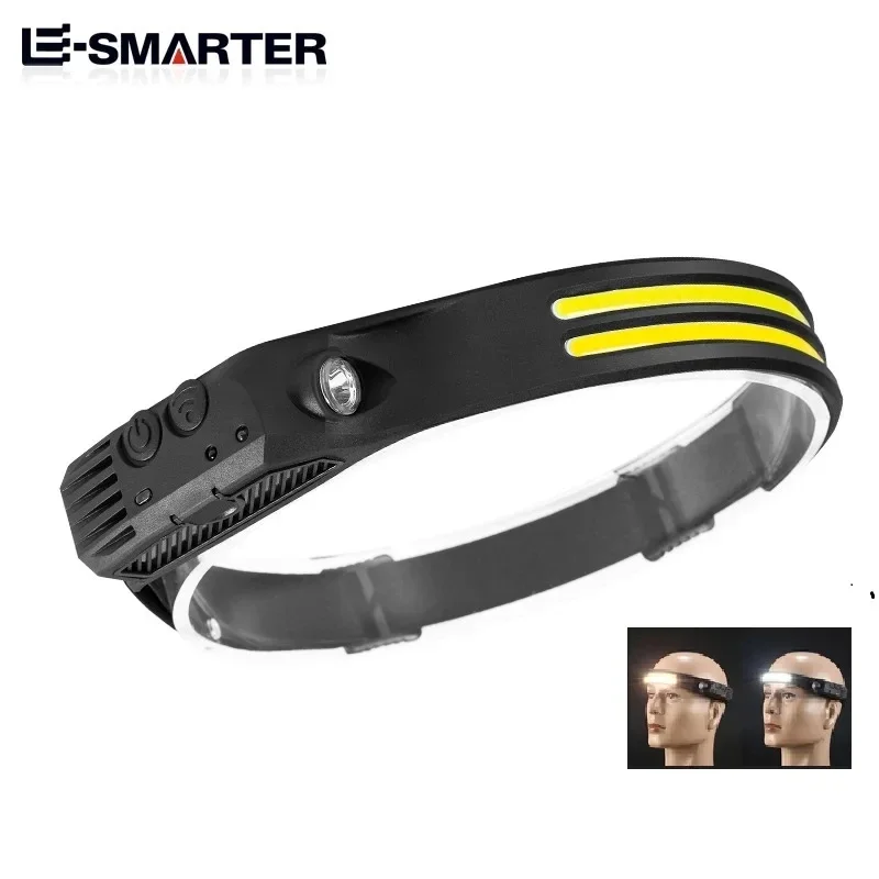 LED Induction Headlamp with Rechargeable Battery