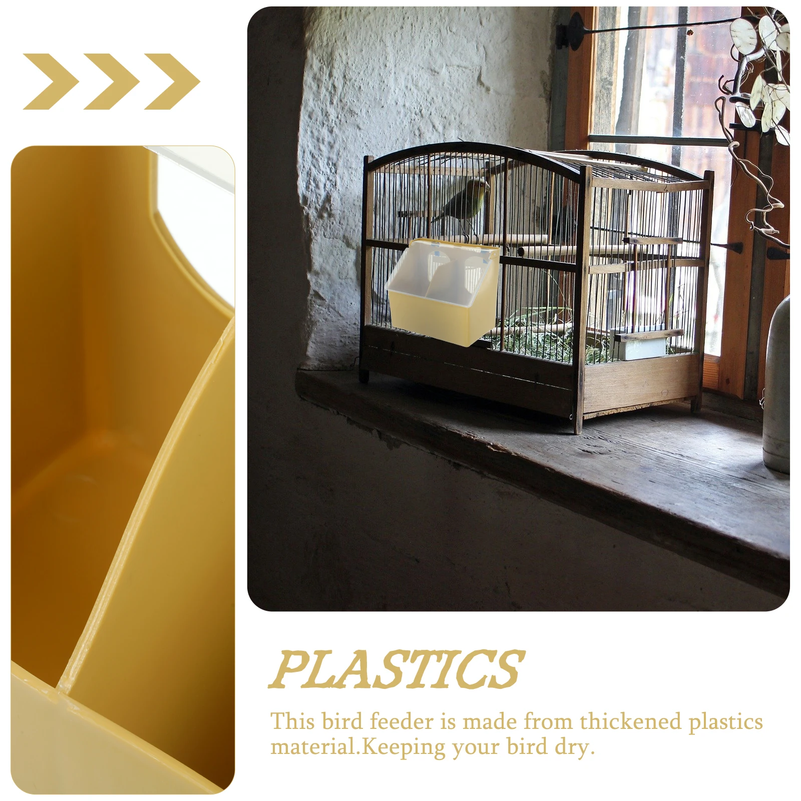 

Feeders Pigeon Food Box Bird for Outdoors Multi-function Cup Drinking Fountain Wear-resistant