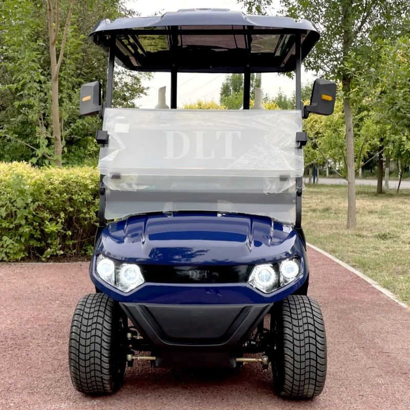 Street Legal 4000W 48V Electric Golf Cart Convertible Sightseeing Golf Cart 2 Seater Lithium Battery Sports Buggy Golf Cart