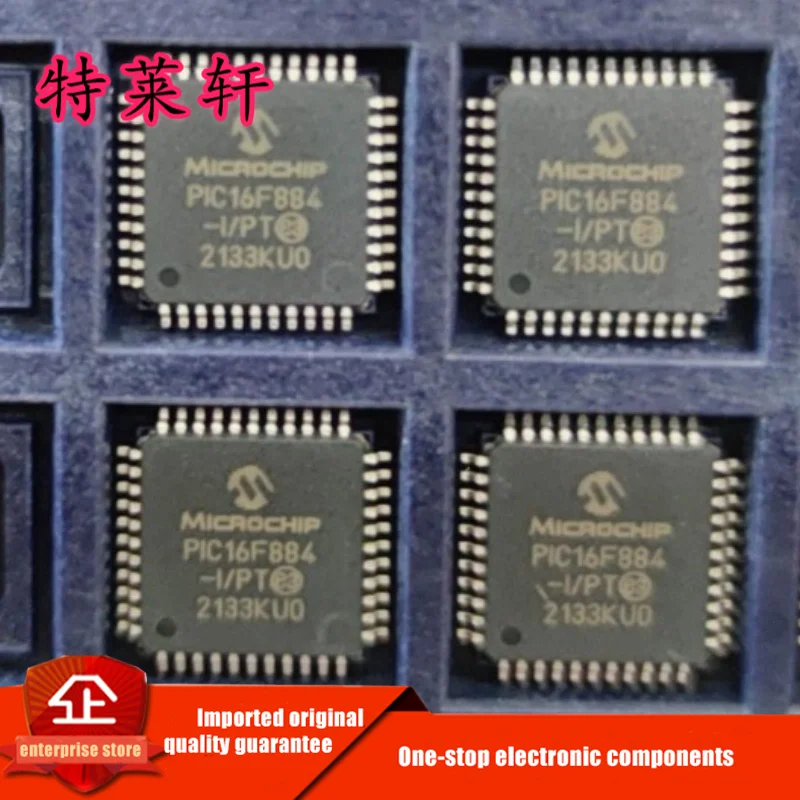 New Original PIC16F884-I/PT PIC16F884T-I/PT PIC16F884 TQFP44 Microcontroller Chipset