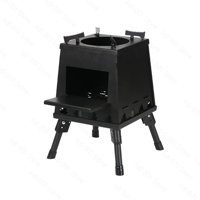 Foldable Wood Stove Portable Camping BBQ Picnic Removable Pocket Stove