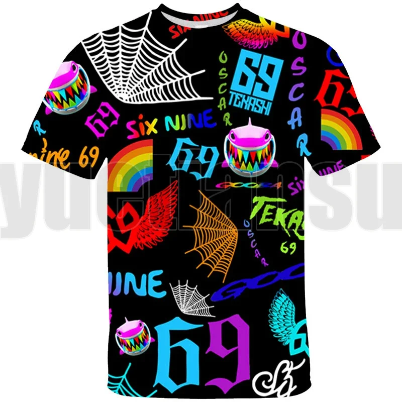 3D Anime Tekashi 69 Children Tops Tee Summer Cartoon 6ix9ine T-shirt O-Neck Album GOOBA TShirts Oversize Graphic Tee Shirt Men