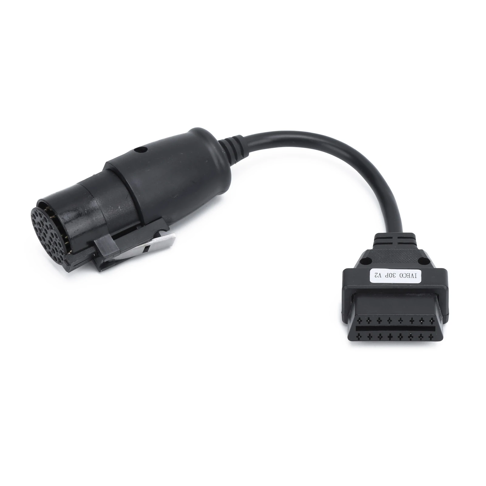 OBD2 30Pin‑16Pin Diagnostic Cable Adapter 250mm/9.8in Length Replacement for IVECO Trucks