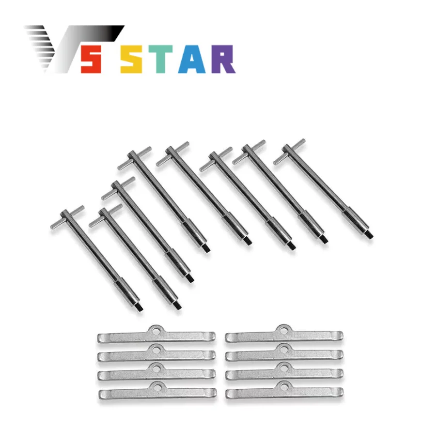 

Aluminum Chrome Tall T-Bar Valve Cover Hold Down Kit For Chevy SBC 265 283 302 305 307 327 350 400 Bolts Tabs Silver TB-1040