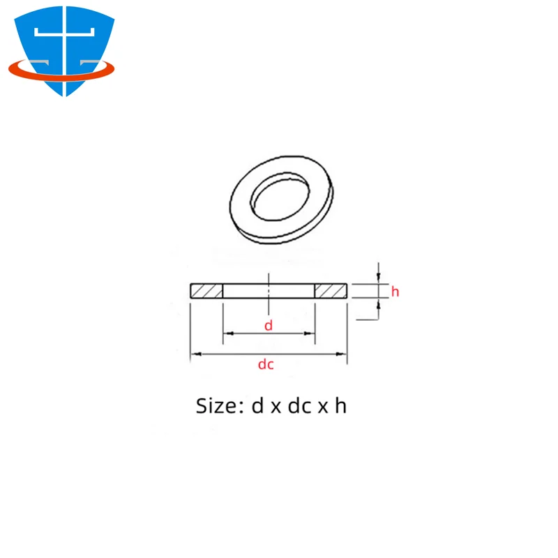 DIN9021 304 Stainless Steel Flat Washer M1.6 M2 M 2.5 M3 M4 M5 M6 M8 M10 M12 M16 M18 M20 M24 M30 Shim Metal Plain Gasket Rings