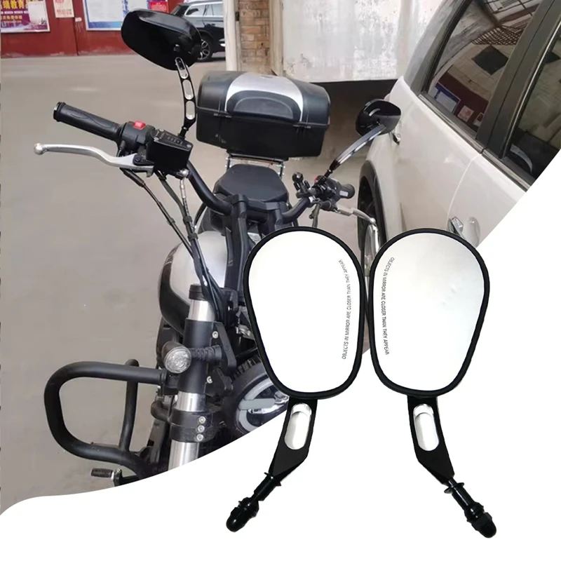 Motorcycle Rearview Mirror Side Mirror For  Davidson Fatboy Softail Electra Glide Sportster 883