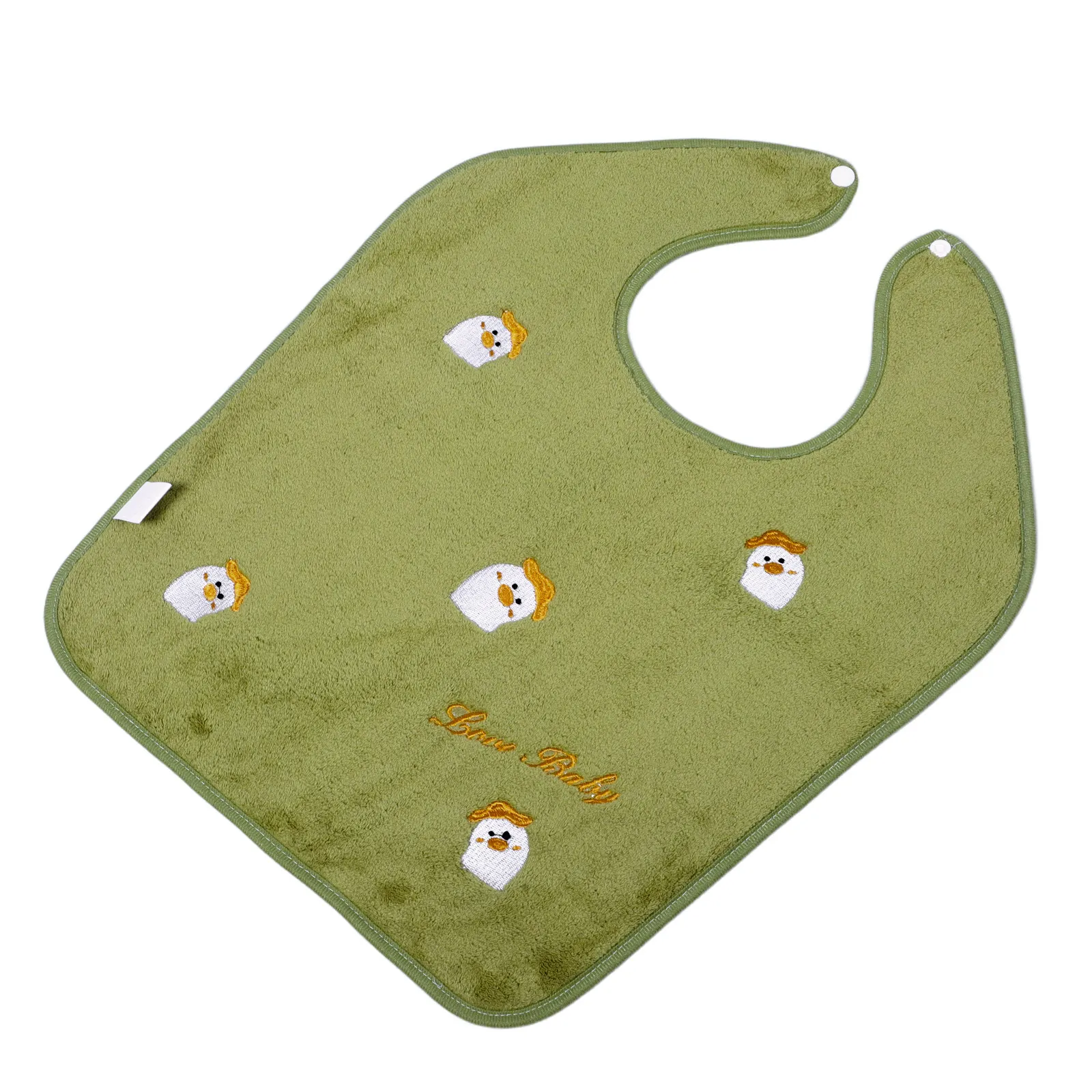 Absorbent Infant Bib Toddler Soft Cotton Toweling Baby Bib for Feeding Face Washing Home Travel Gentle on Boys Girls 18x15 Inch