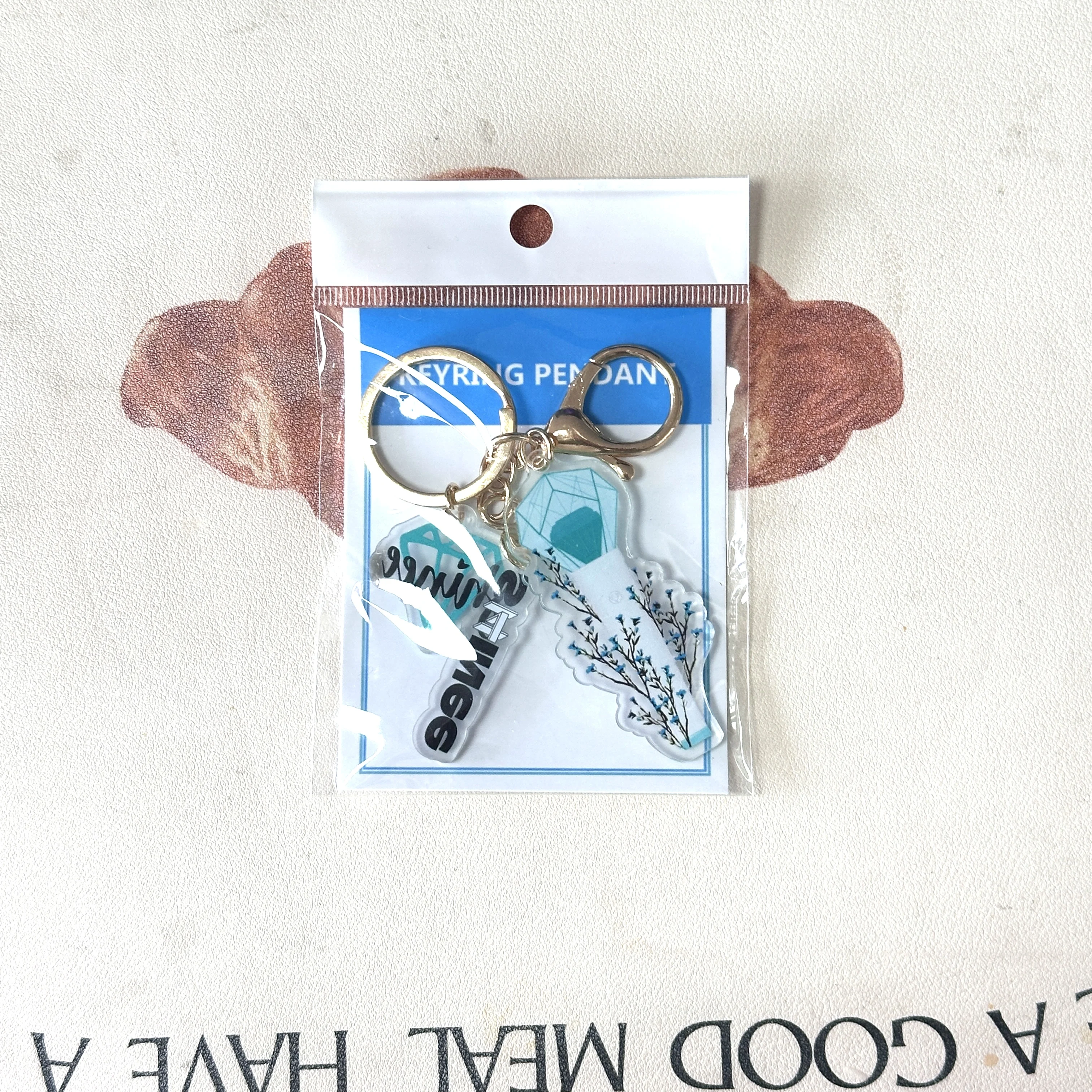 KPOP SHINee Light Stick Keychain Three-Piece Double-Sided ONew