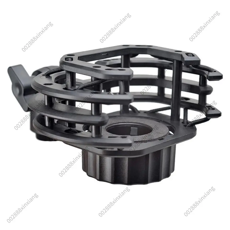 Square Microphone Shock Mount, Compatible with LCT240, Universal Suspension Boom Stand Shockproof Holder for Studio Recording