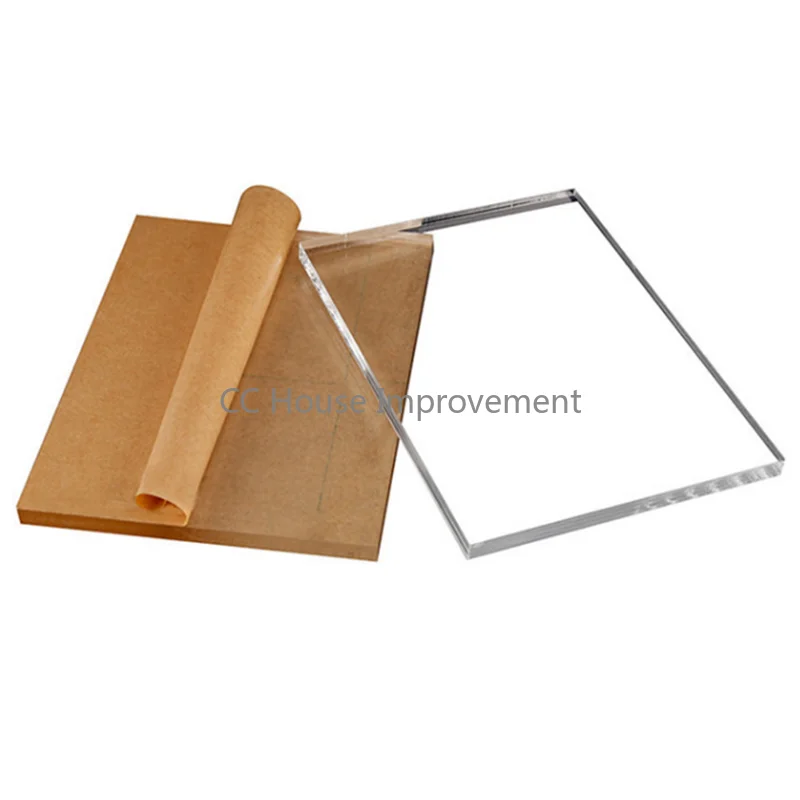 Width 50mm  Clear Acrylic Sheet Transparent Plastic Board for Picture Frame Glass Replacement Project Display Painting