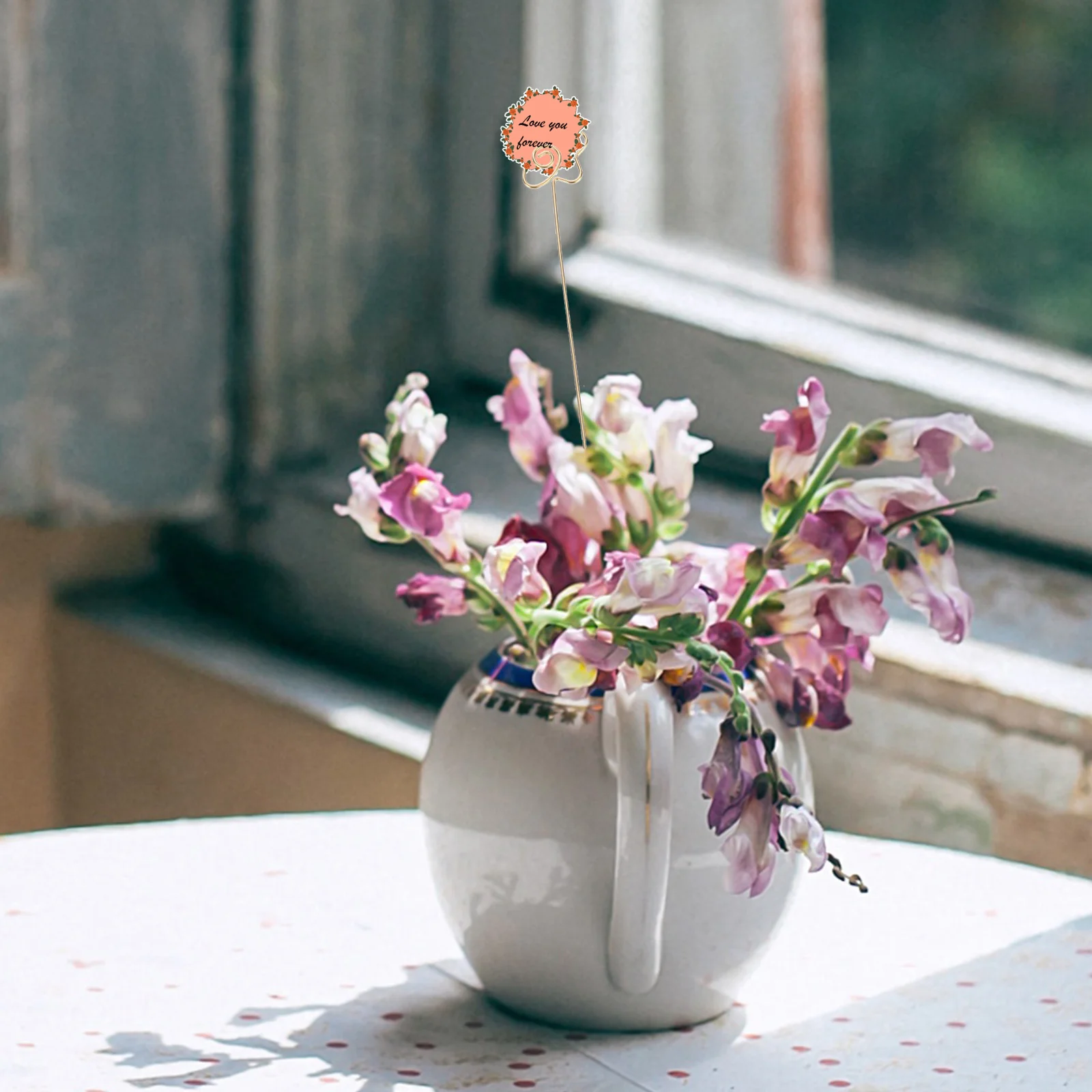 

30Pcs Metal Memo Clips Set Floral Steel Cards Holders for DIY Flower Arrangements Party Events Elegant Design Floral Steel Picks