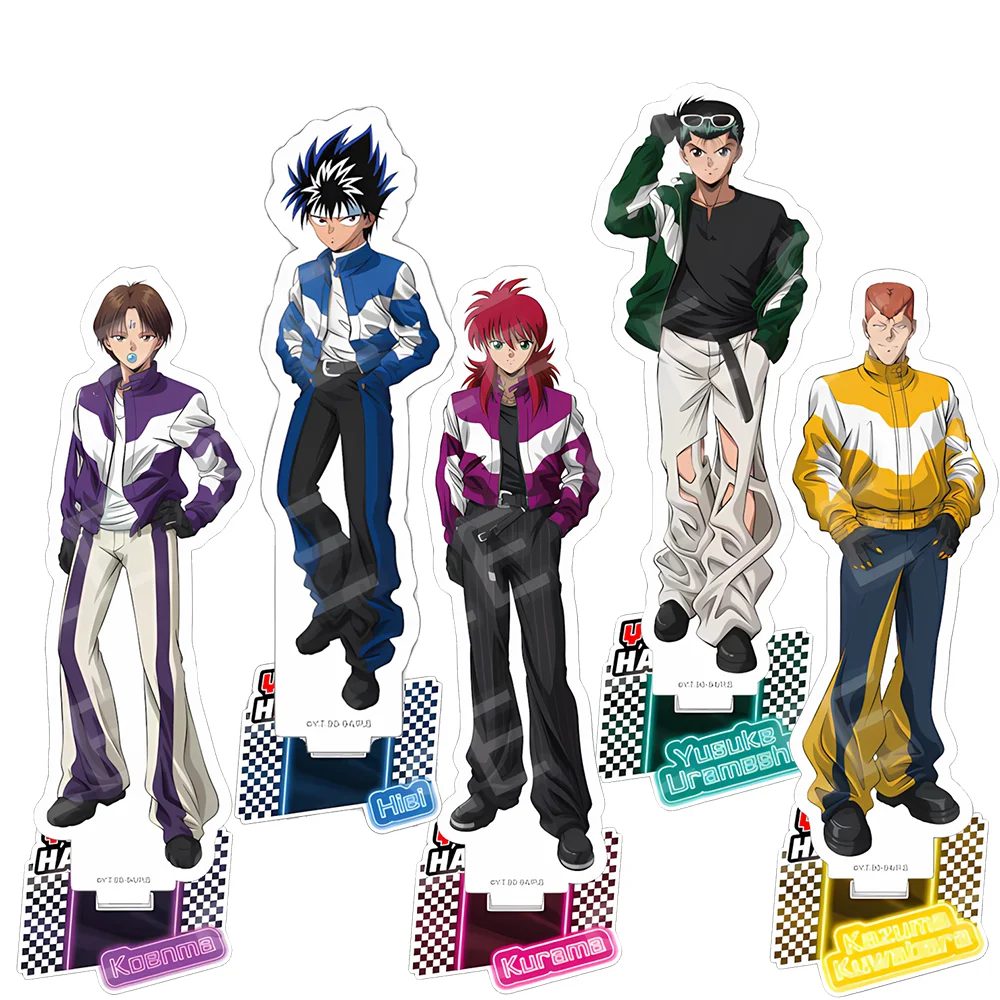Yu Yu Hakusho Racing Ver 15CM Acrylic Stand keychain Anime Stand Yusuke Urameshi Student Desk Decor Holiday Gift Crafts
