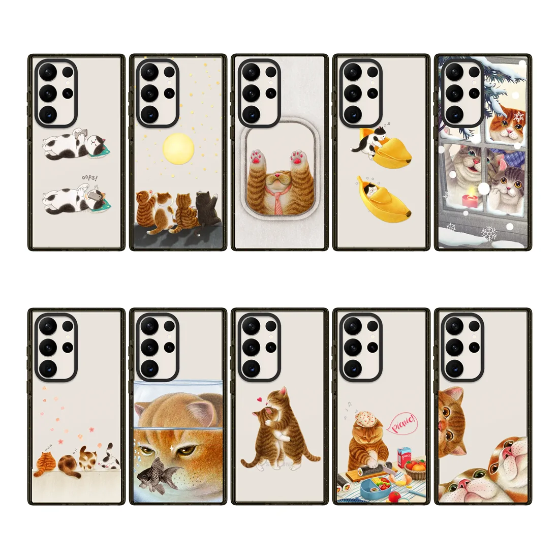

Cat Friend Acrylic Border Magnetic Phone Cover for Samsung Galaxy S23 S24 S25 Ultra S25+ Plus Case