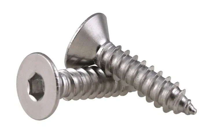 5-50pcs  M2 M2.5M3 M3.5M4 M5 M6 M8  Stainless Steel A2 Flat head Hexagon Hex Socket self tapping Screw