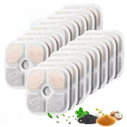 6/8/12/16/24pcs Replacement Activated Carbon Filter Cat Dog Drinking Fountain Replaced Filters for PIXI Water Fountain Dispenser