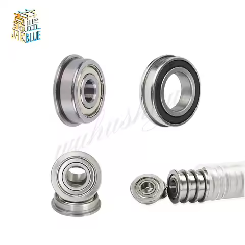 5PCS F6000 F6001 F6002 F6003 F6004 F6005 F6006 ZZ Z RS 2RS Flange Ball Bearings