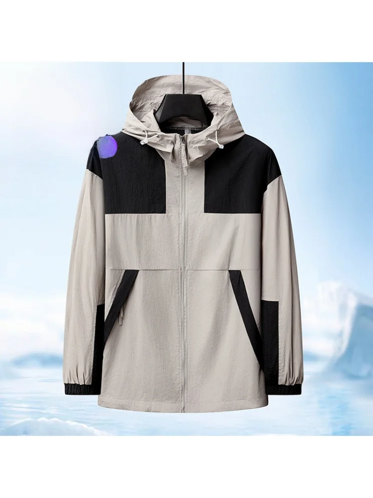 

New 2025 Men's And Women's Ice Silk Ultra-Thin Breathable Qui-Drng UV Protection Clothing Lightweight Skin-Friendly Jaet