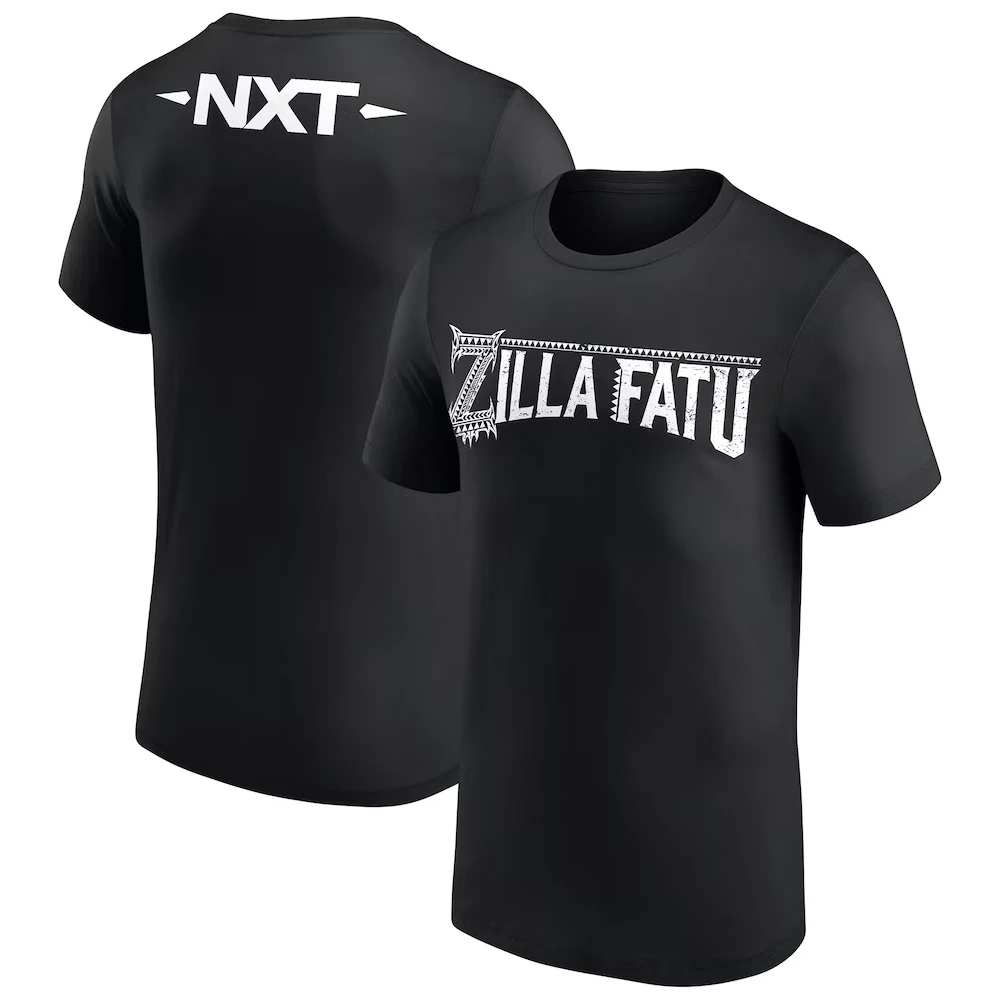 Men's Black Zilla Fatu NXT T-Shirt 3D Printed Wrestling Sports Quick Dry Short Sleeve Top Daily Casual Plus Size T-Shirts 2026