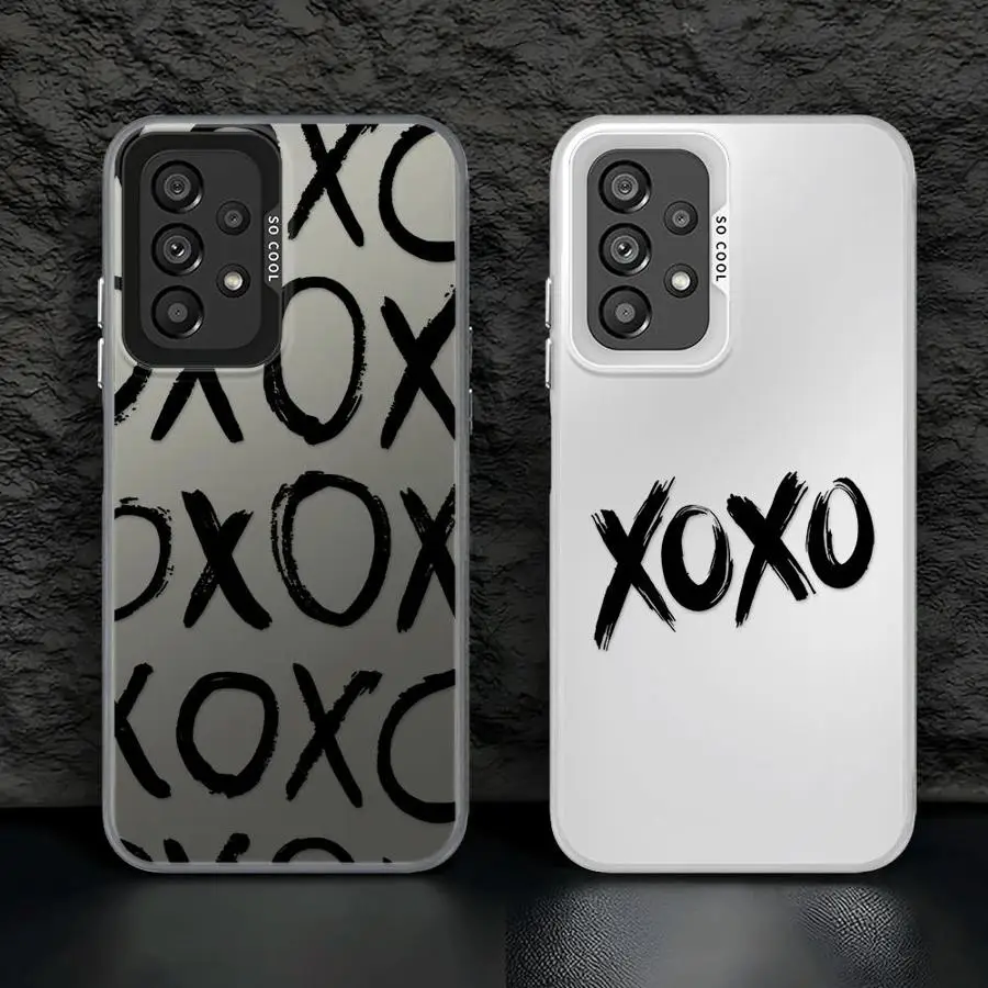 حافظة لهاتف سامسونج جالاكسي A12 A24 A25 A14 A15 A13 A23 A16 A34 A32 A22 غطاء ناعم رسائل ممتعة XX #5