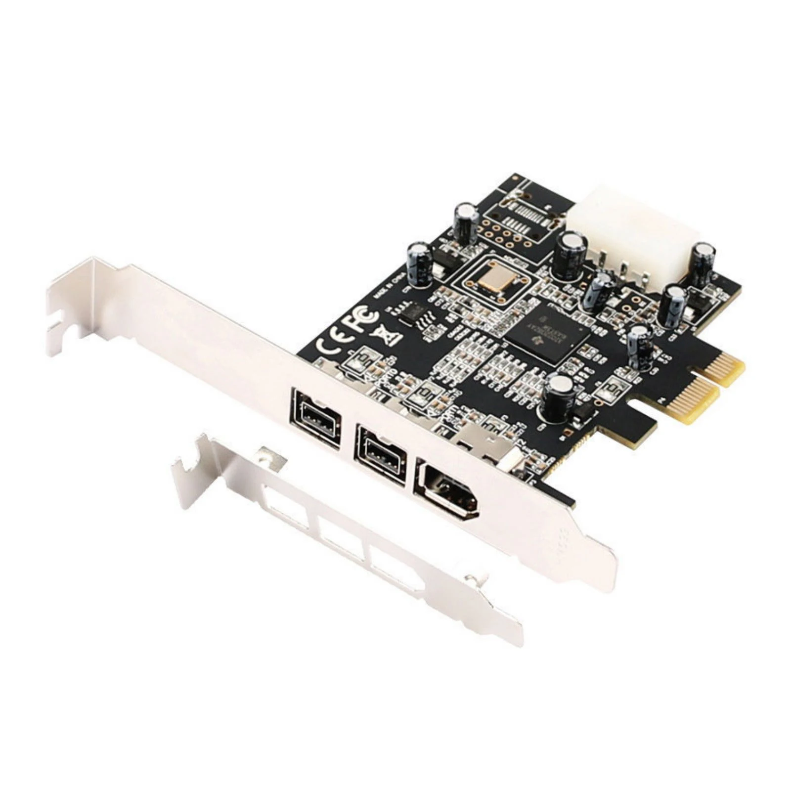 PCI Express PCI-E x1 to 3Port 1394 A+B Controller Card Add On Card For FireWire 800 IEEE 1394 B 2+1 Digital Camera Video Capture