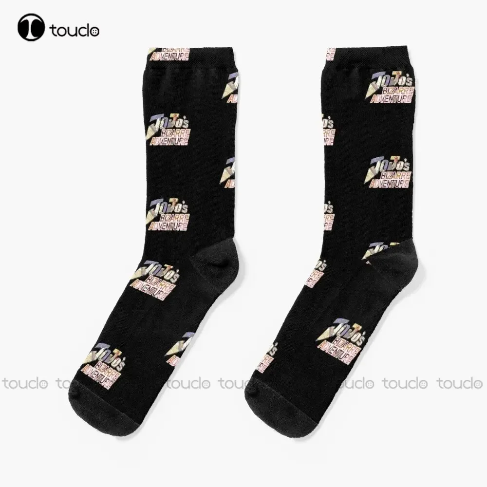 Jojo’S Bizarre Adventure Poster Animes Socks Novelty Socks For Men 360° Digital Print Christmas Gift Street Skateboard Socks