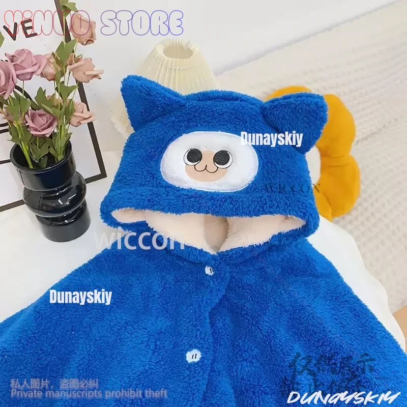Kawaii Anime Elu Cat Cosplay Kostum Baju Tidur Anak Laki-laki Anak Perempuan Karena Onesies Piyama Jumpsuit Berbulu Hadiah Natal Anak-anak Anime Disesuaikan