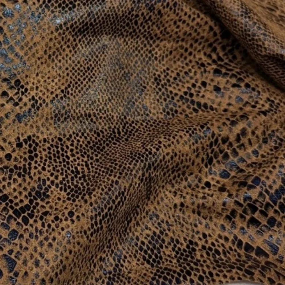 

Serpentine Suede Fabric Stage Performance Props Outerwear Pants Fabrics for Diy Sewing Clothing Cloth By The Meter