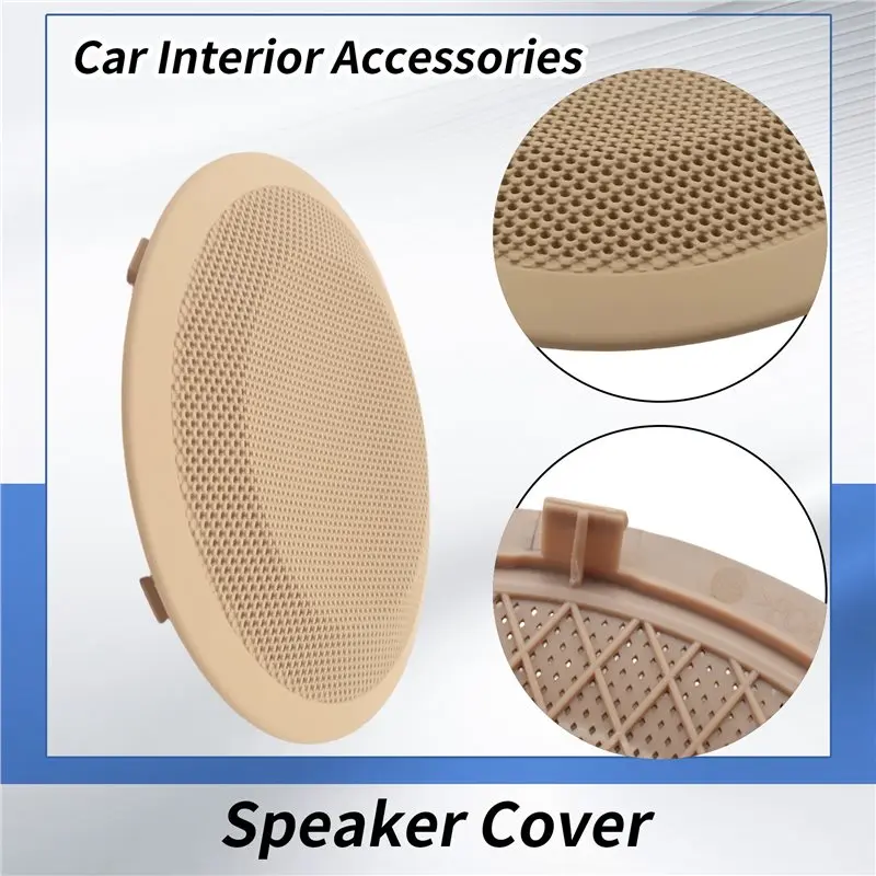 DT42-For BMW 3 Series E90 E91 X1 E84 316 318 320 325 Car Front Rear Door Speaker Cover Door Loudspeaker Cover Trim Beige