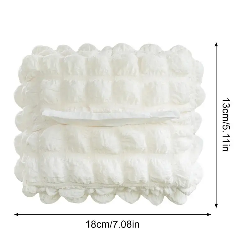 Cute Puff Car Tissue Box Pumping Paper Case Tissue Holder Auto Sun Visor Paper Organizer Napkin Container For Car