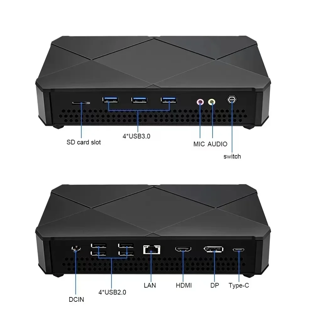 2026 Premium Products AMD R7-5800H Mini PC Komputer Stacjonarny Dual Ram Dual NVMe HD*DP M.2WiFi Mini PC z Win11Pro/Linux 3x4K