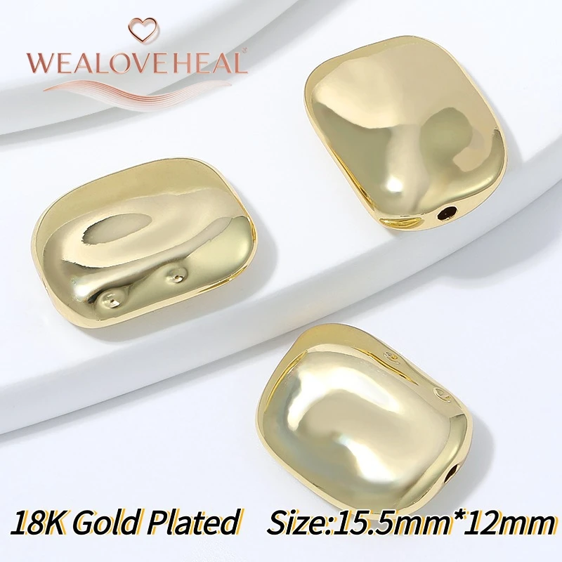 schmuckherstellung zubehör,perlen für schmuckherstellung,18x6,5mm massive geschmolzene Textur-Röhren-Abstandshalterperlen, 18K vergoldetes Messing, lange Nudel-Abstandshalter für Armbänder,Halsketten und Schmuckzubehör – Detail 23