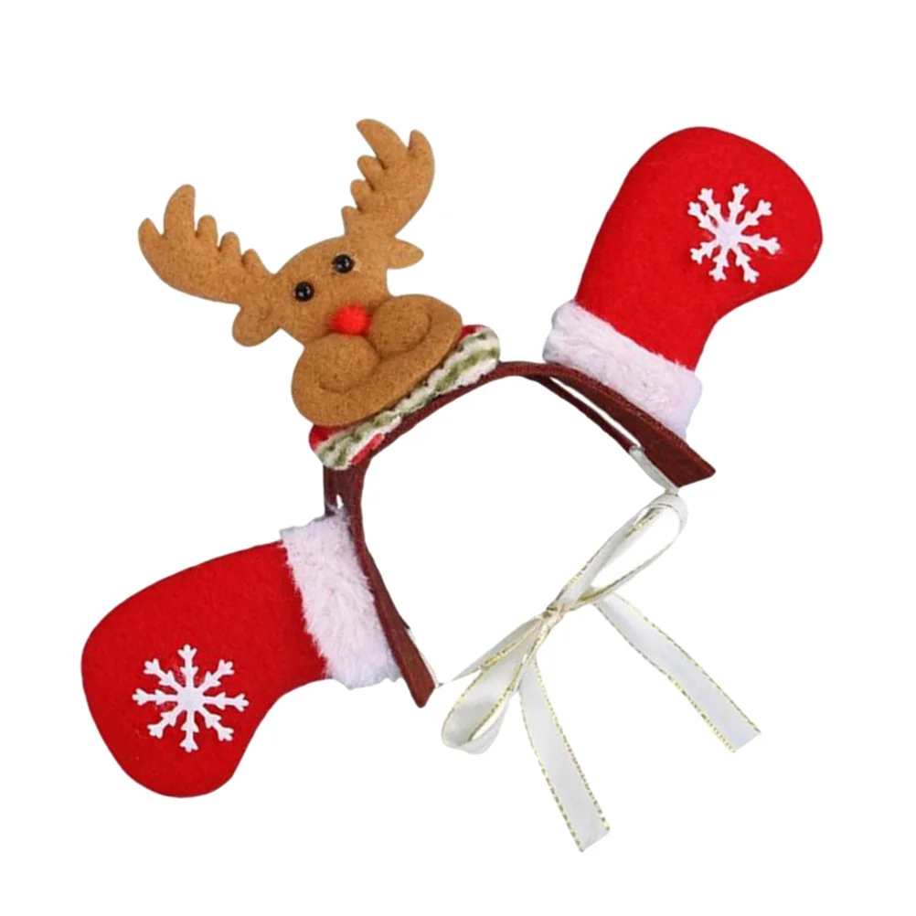 

Pet Christmas Headband For Dogs Size S Holiday Costume Accessory Dog Headwear Adjustable Non Fade Suitable For