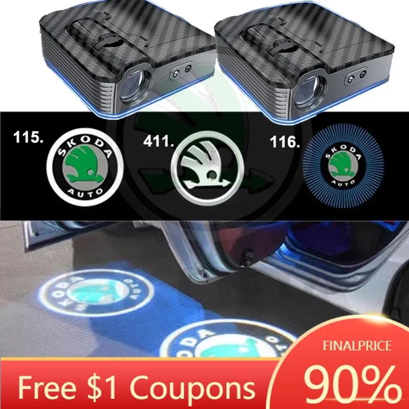 

Новинка 2026: Комплект из 2-х внешних проекционных фонарей с логотипом Skoda для Octavia A7, Superb, Kamiq, Fabia, Rapid, Kodiaq Tour, Yeti, Karoq