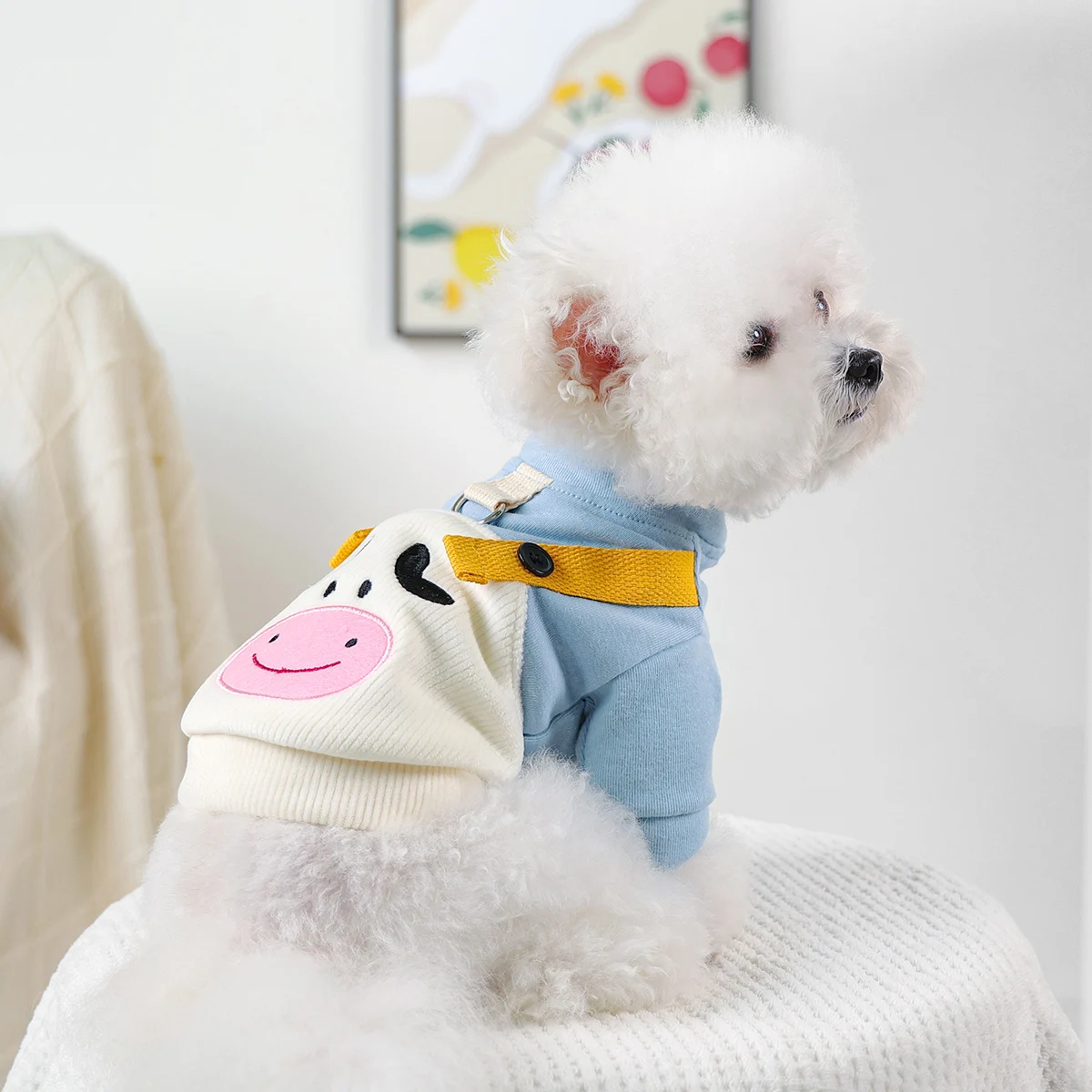 Puppy Clothes, Happy Puppy Things, Cute Calf Back Bag Sweater, A Must for Cute Pets, Suitable for Puppies and Cats