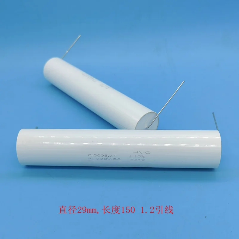 1-個誘導不可視不可視コンデンサ-00005uf-500pf-50000v-50kv-21kvac-29x150mm