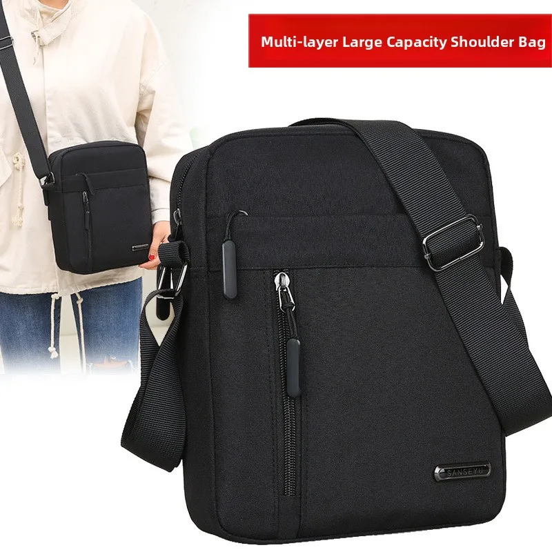 

Large Capaci Nylon Busin Travel oulder Bag Crossbody Handbag for Outings Pure Color Simple Sle Handbag