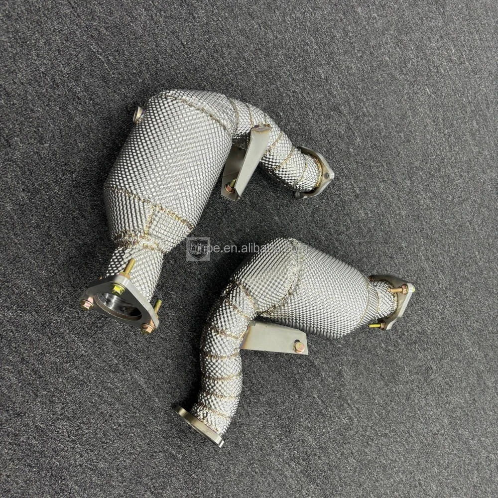 ACE für Audi S4 S5 A7 A8 B8 Q5 SQ5 3.0 TFSI V6 304 Edelstahl Hitzeschutz Downpipe Auspuffrohre – Detail 8