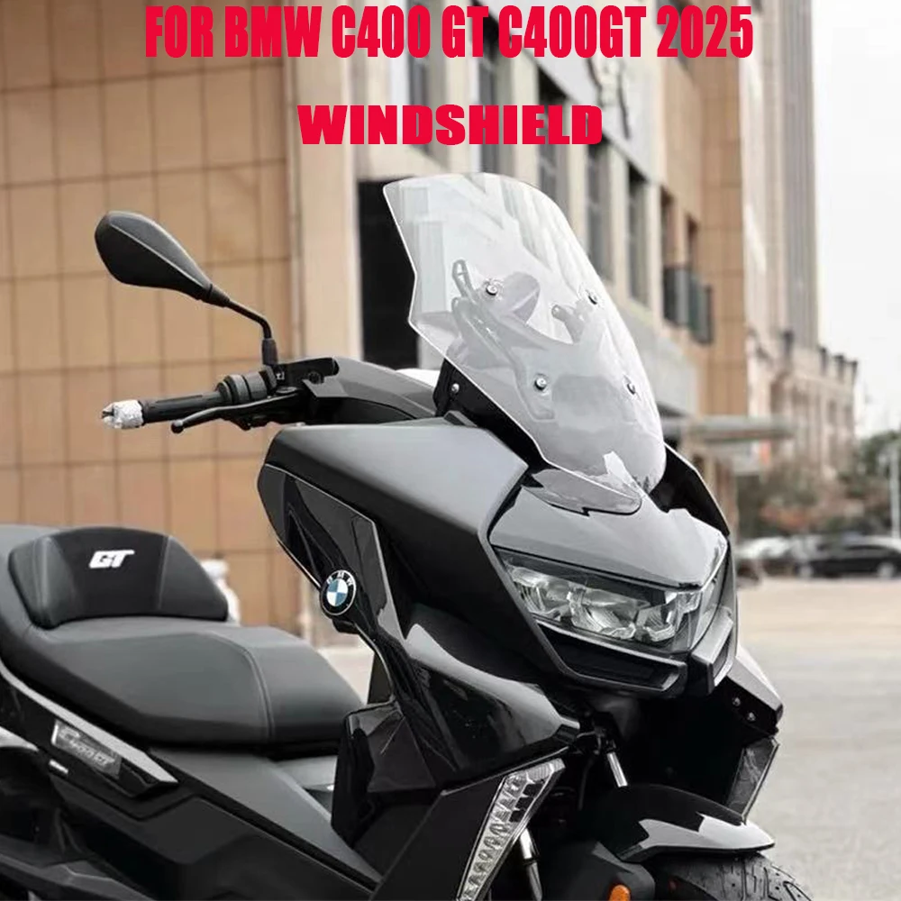 C400GT RAISED WINDSHIELD Motorcycle Screen New Windshield 2025 For BMW C400 GT C400gt Increase Wind Screen Deflector