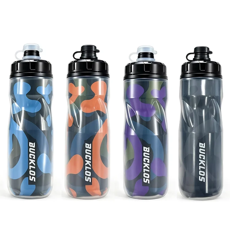 AliExpress BUCKLOS Cycling Sports Water Bottle BPA-Free Leakproof Drink Bottle Outdoor Gym Water Kettle Food-Grade Lightweight Water Bottle