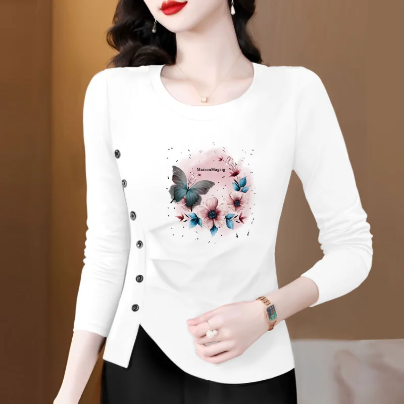 Hot Selling Popularity Autumn Winter Women's Clothing Solid Color Round Neck Fashion New Comfortable Bottoming