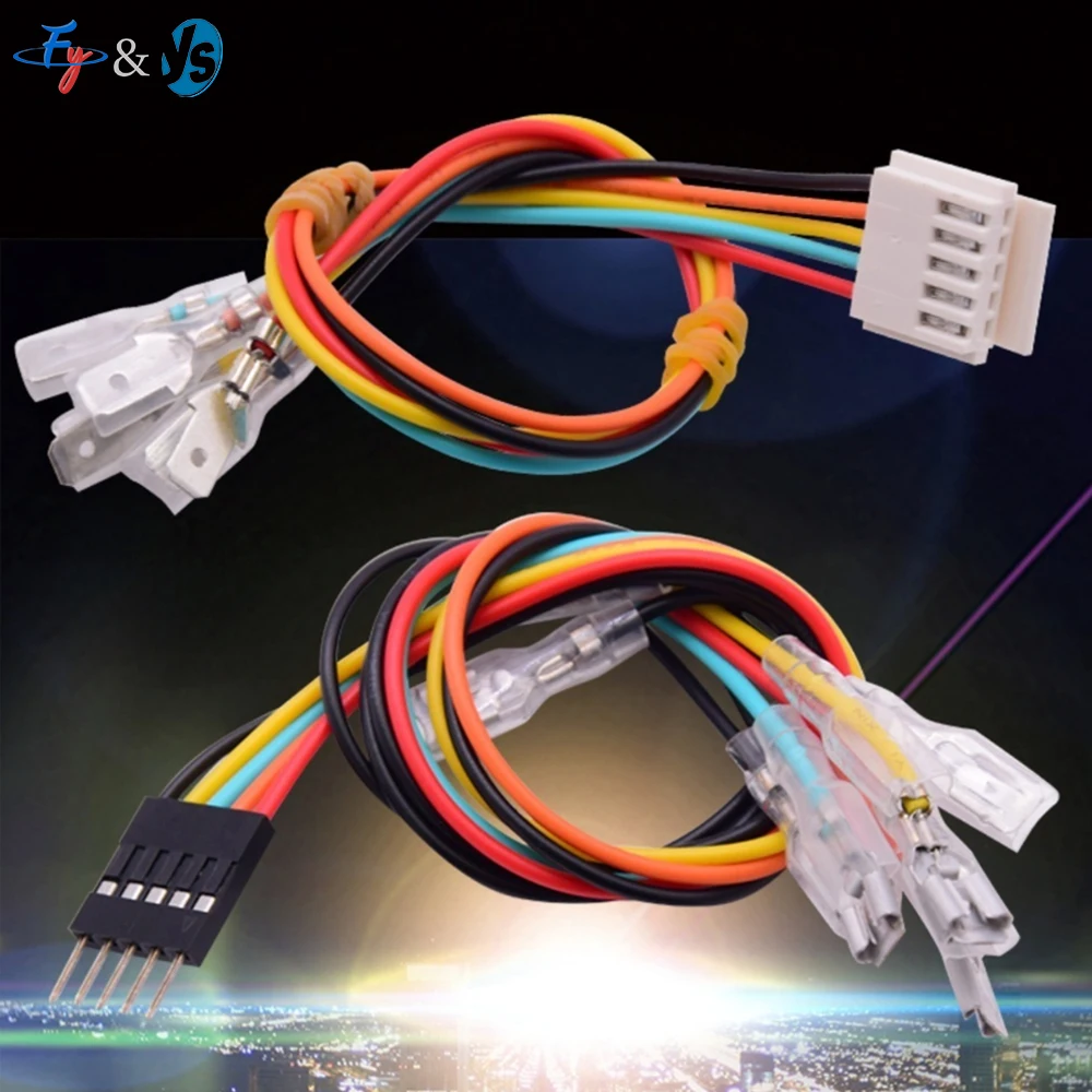 Copper core joystick adapter cable 5Pin to 8Pin cable for arcade joystick button connection specification conversion