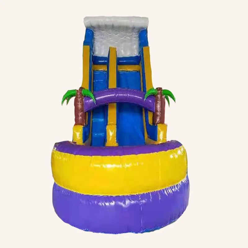 

Funny Kids Party Inflatable Castle with Pool and Dry Slide for Water Games and Entertainment