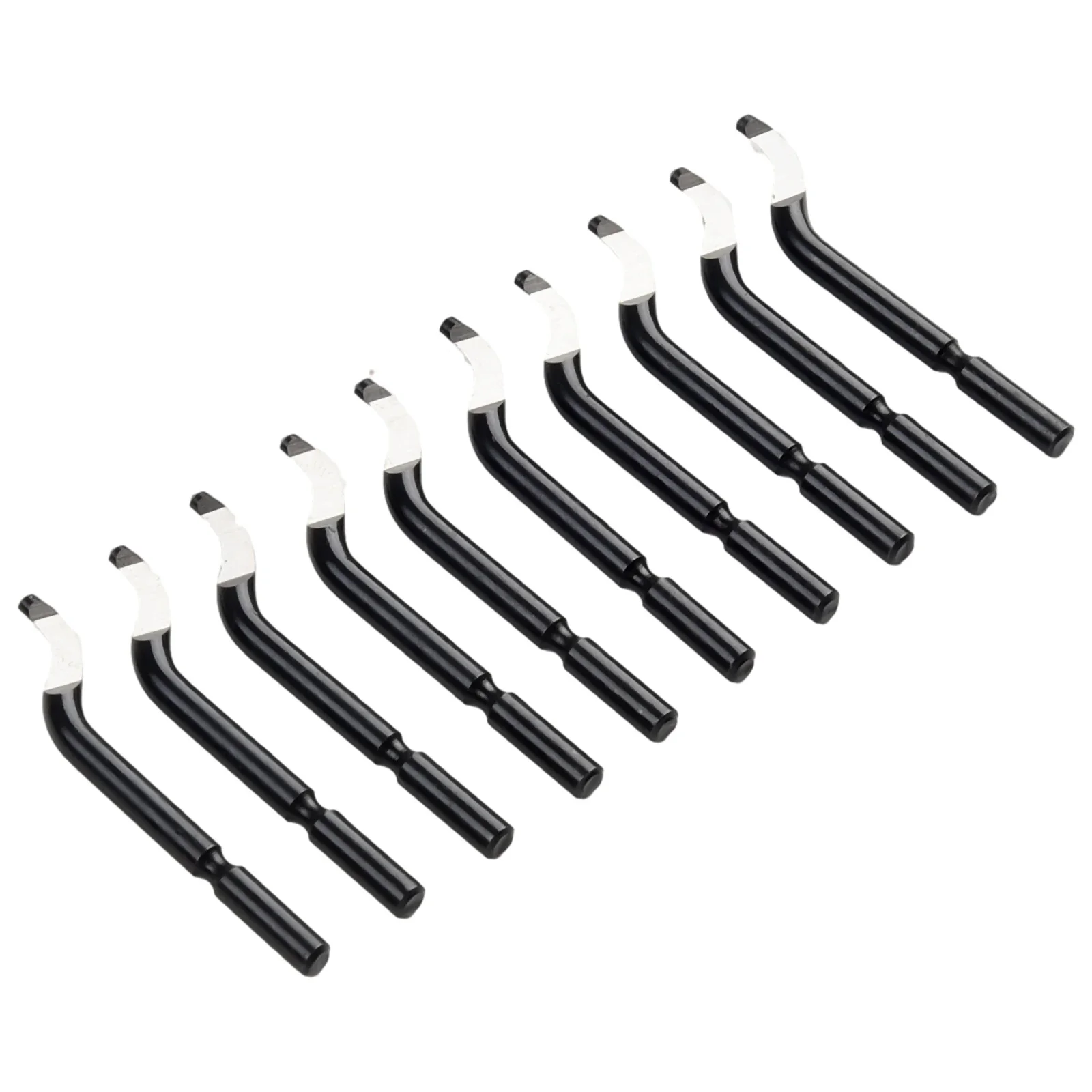 

10PCS Trimming Edge Cutter Blades BK1010 Deburring Handle Reamer Trimming Burr Scraper Chamfer Edge Removal Hand Tools