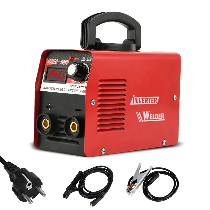 

MMA-250 Mini Portable Welding Machine IGBT Power Tube Inverter 220V DC Household Small Handheld Welding Machine Practical