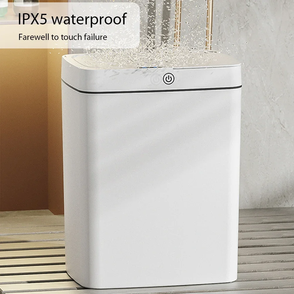 Automatic Trash Bin for Kitchen Bathroom Moisture-Resistant Infrared Induction Touch-free Trash Can Smart Garbage Bucket