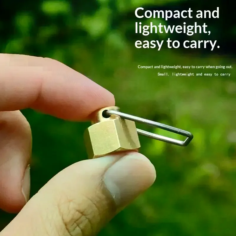 Camping Stove Gas Cap Flat Gas Tank Anti-Leak Plug Liquefied Gas Line Blocking Cap Stove Gas Tank Accessories
