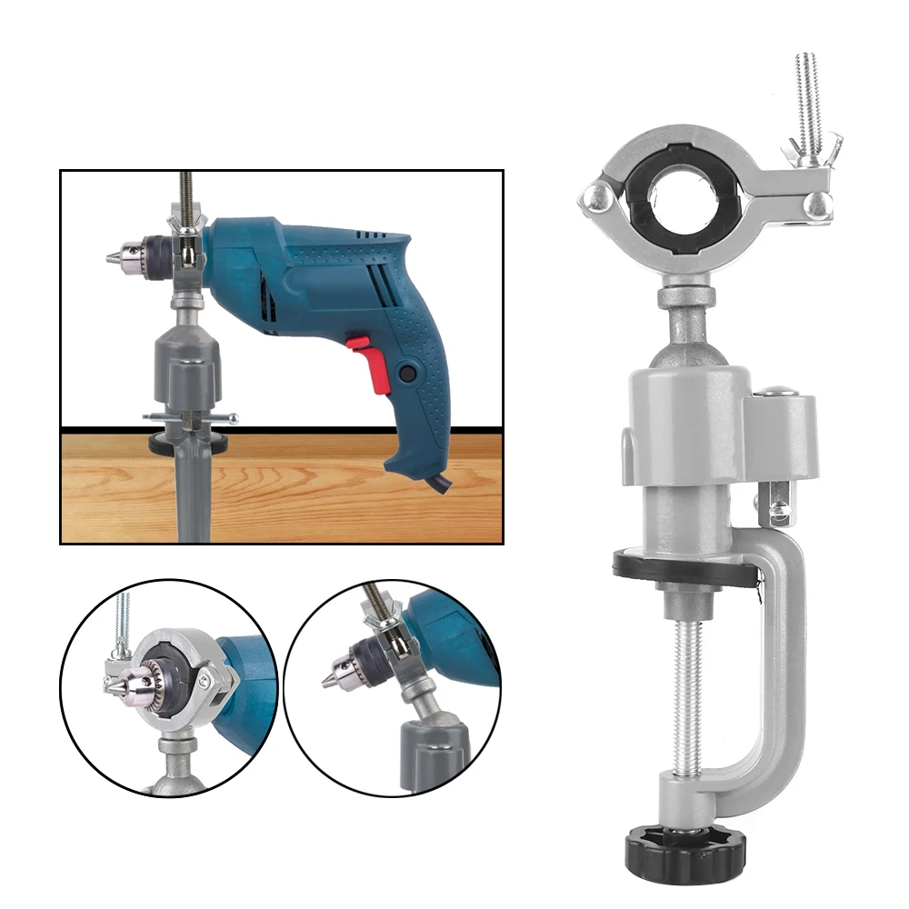 

Electric Drill Stand Holder Bracket Stand Bench Vise Clamp Rotating Table Vise Swivel Multifunctional Tools Accessories
