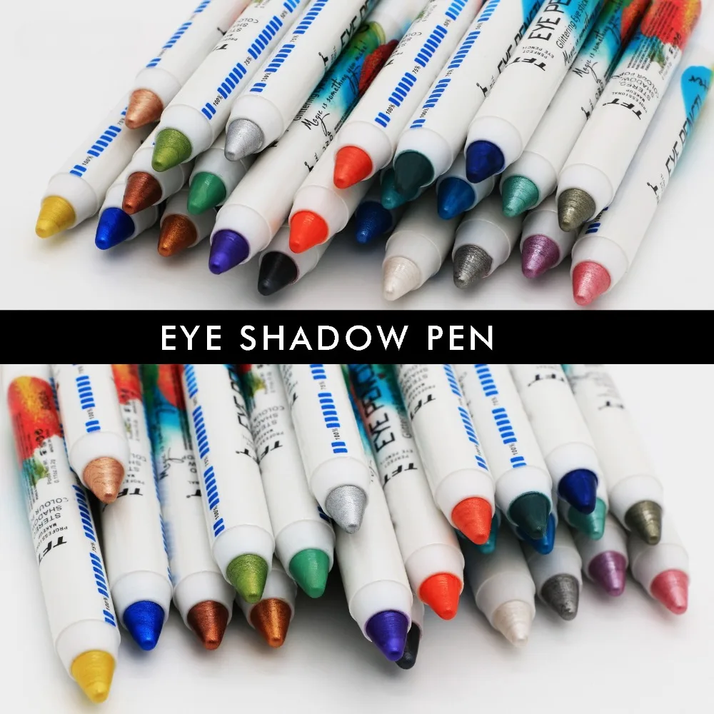 Resaltador sombra de ojos lápiz sombra de ojos tumbado gusano de seda maquillaje pigmento cosméticos lápiz delineador de ojos blanco impermeable brillo mate desnudo