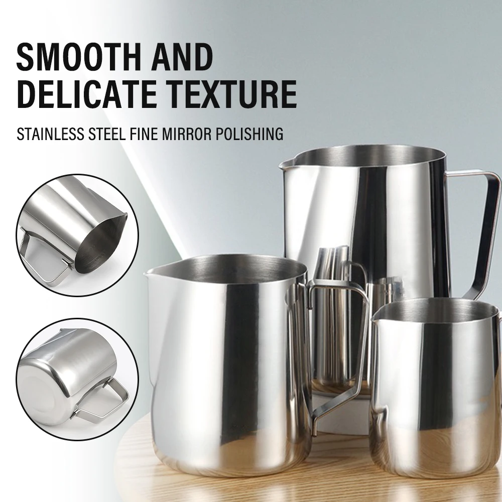 Stainless Steel Milk Frothing Pitcher Kitchen Coffee Cup Creamer Foam Making for Coffee Formula Pitcher Espresso Accessories