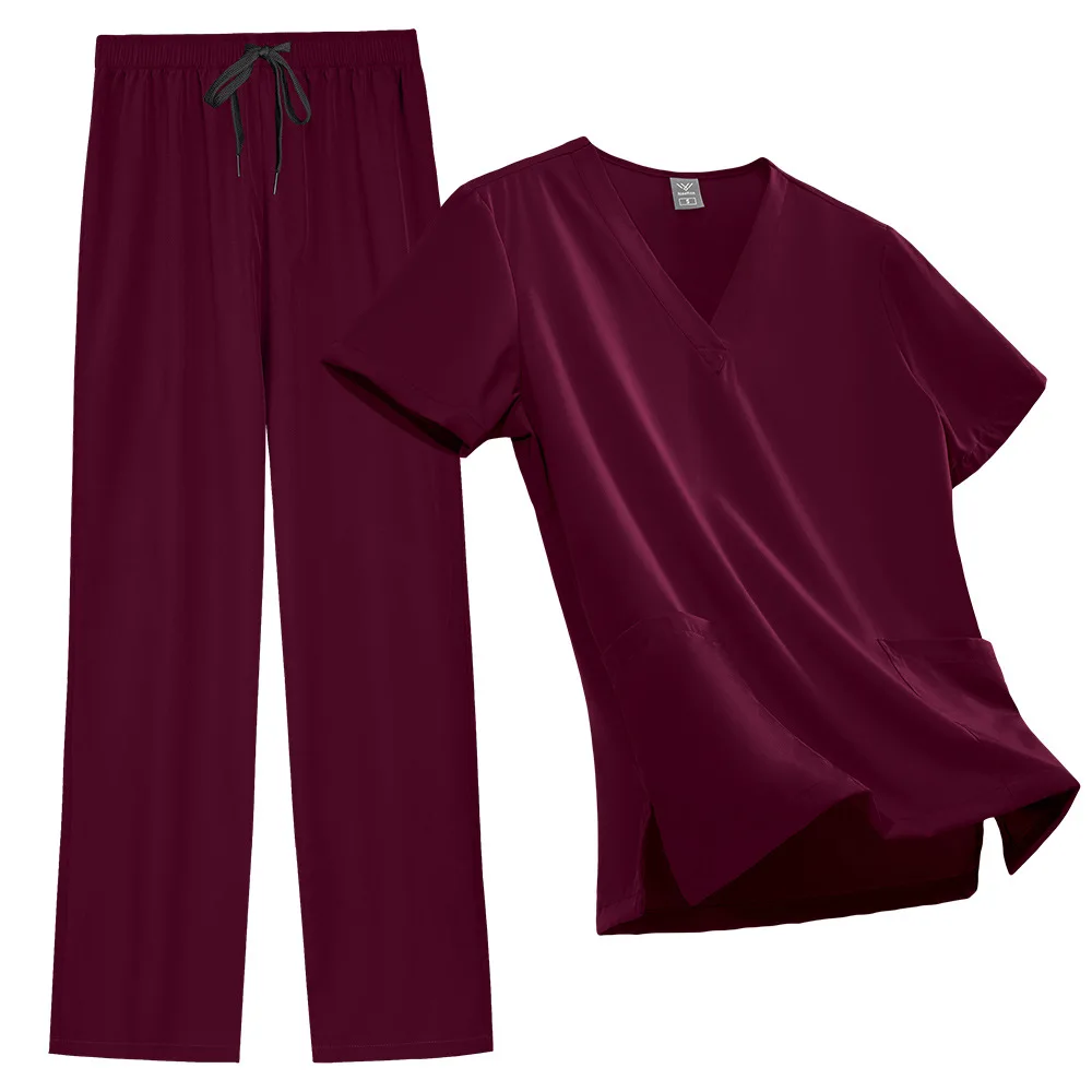 2025 Uniform Basic Straight Pants Thin Style Domestic Helper Nanny Nurse Maternity Center Unisex Workwear